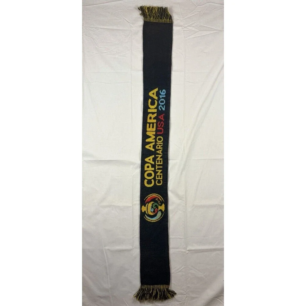 COPA America Centenario Scarf Mens Black Soccer Futbol 2016 Final Match NJ